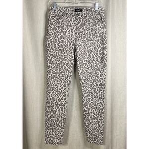 Nine West Jeans Women's Gramercy Skinny Ankle Size 10 Leopard /Animal Print